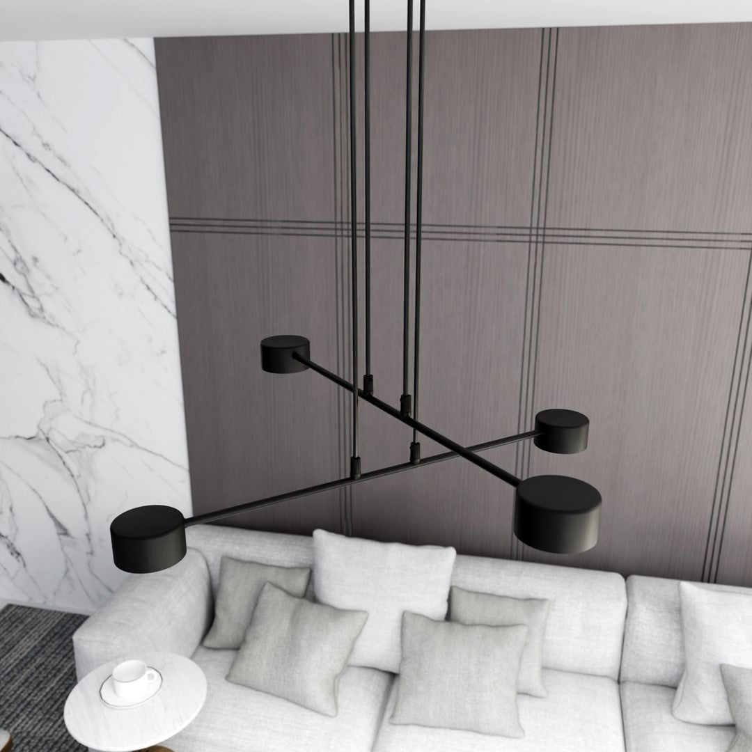 Lustra suspendata MODUS 4 neagra