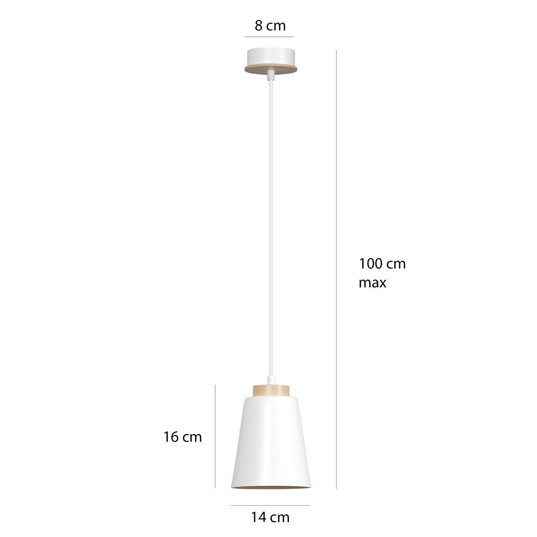 Pendul BOLERO 1 alb