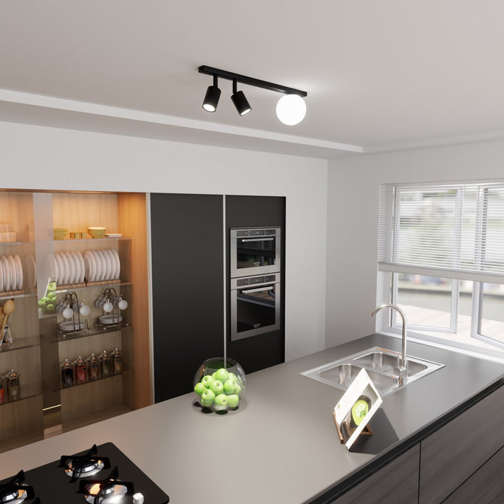 Plafoniera BASTER 3 neagra