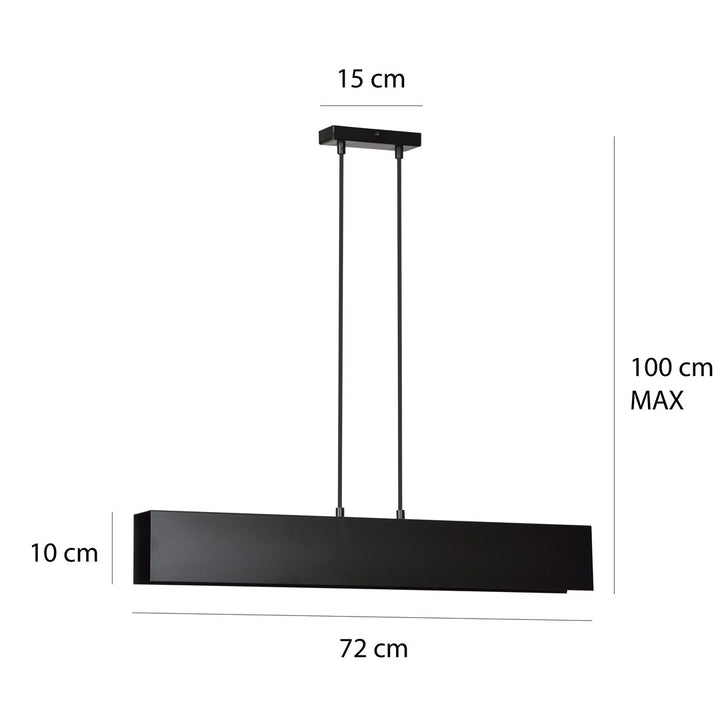 Lustra suspendata GENTOR 3 neagra