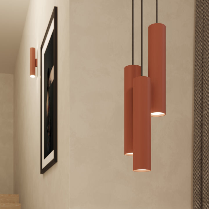 Aplica de perete tip spot cu lumina bidirectionala LAGOS 2 rosu ocru