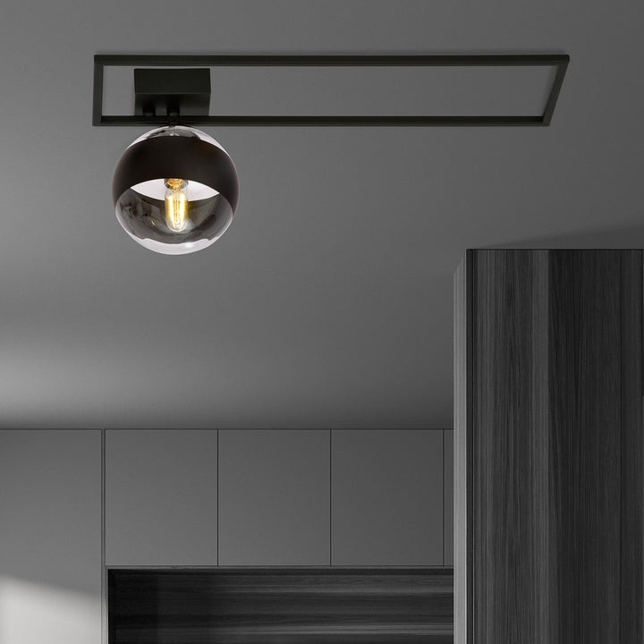 Plafoniera IMAGO 1B cu dunga neagra