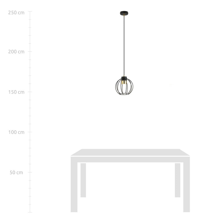Pendul AJAX 1 negru cu auriu