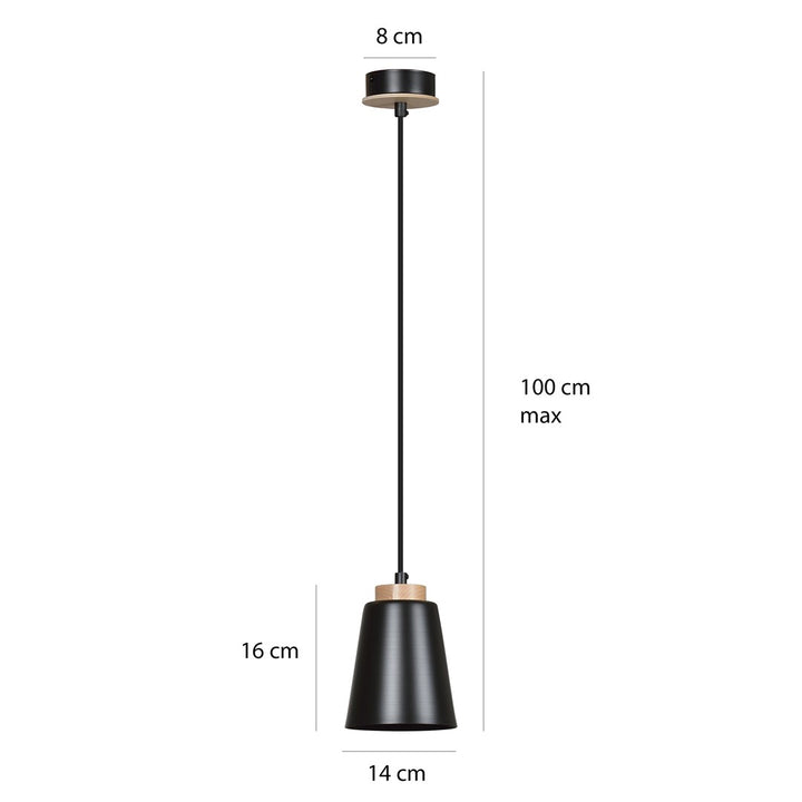 Pendul BOLERO 1 negru