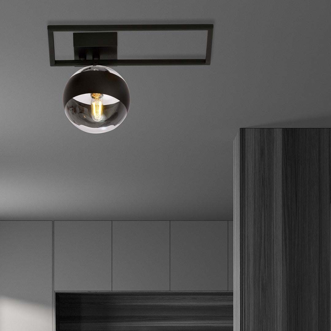 Plafoniera IMAGO 1D cu dunga neagra