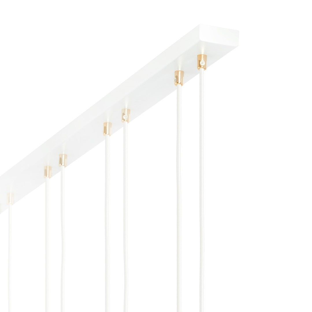 Lustra suspendata GLAM 4 alba/chihlimbar