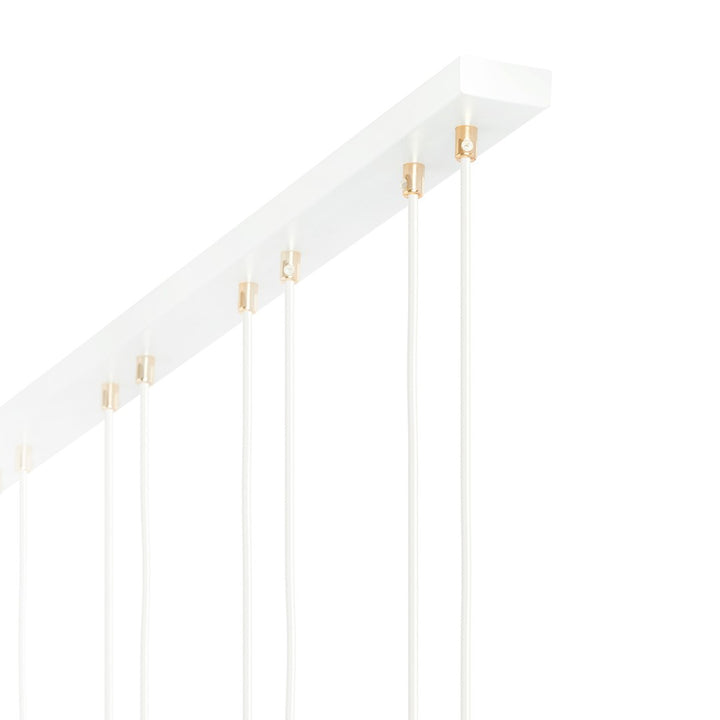 Lustra suspendata GLAM 4 alba/chihlimbar