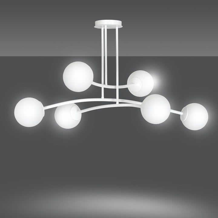 Lustra HALLDOR 6 alba