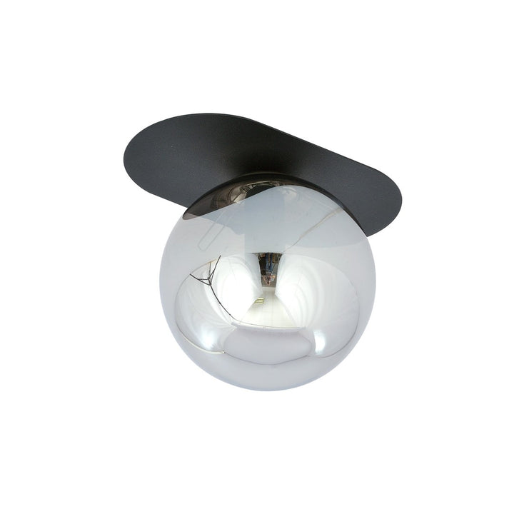Plafoniera PLAZA 1 neagra cu grafit