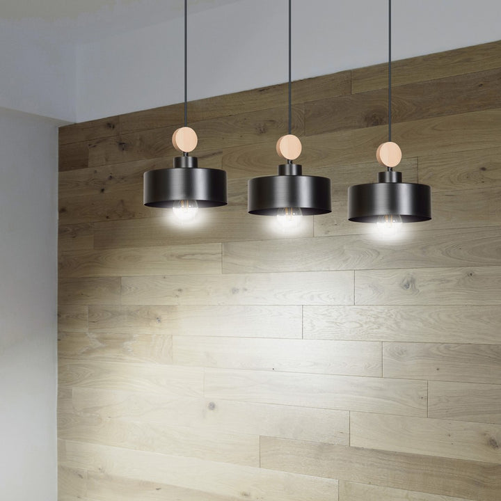 Lustra suspendata TUNISO 3 neagra