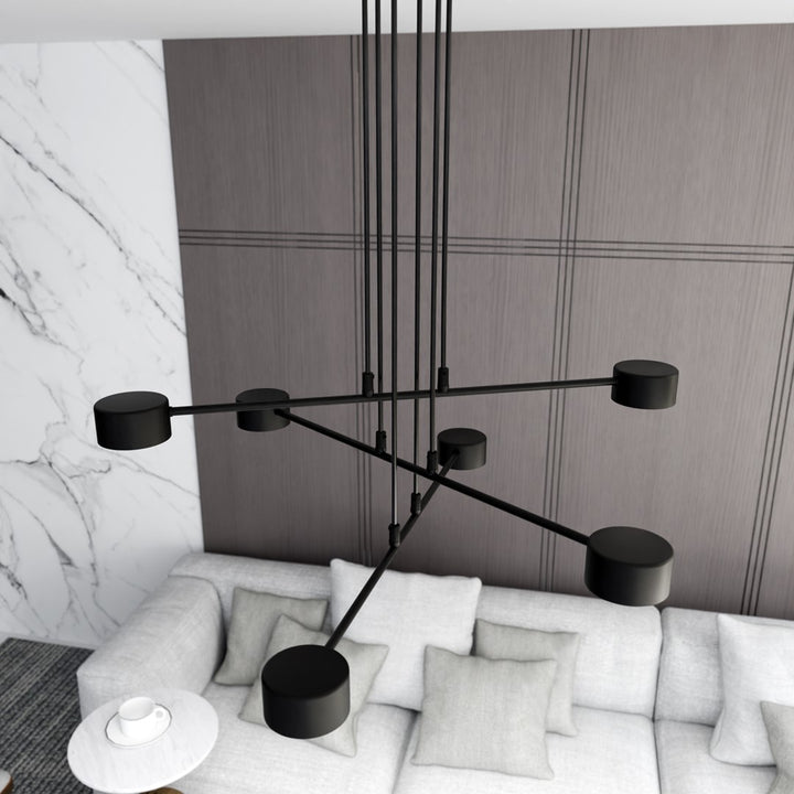 Lustra suspendata MODUS 6 neagra