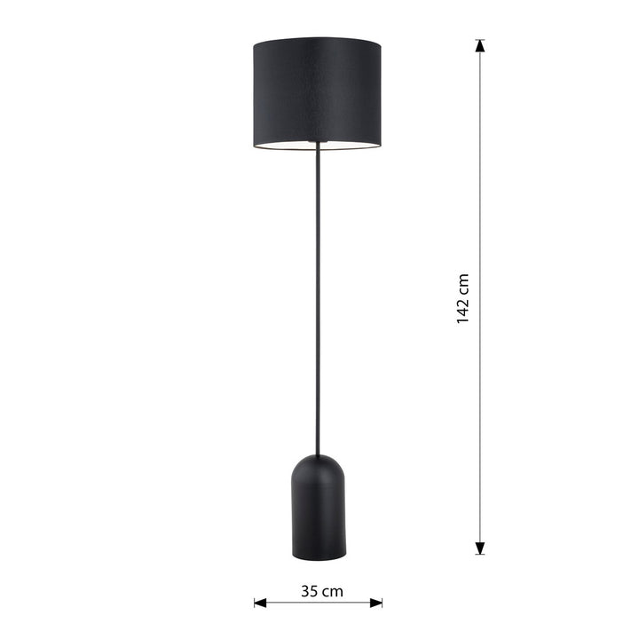 Lampa de podea ASPEN LP1 neagra cu alb