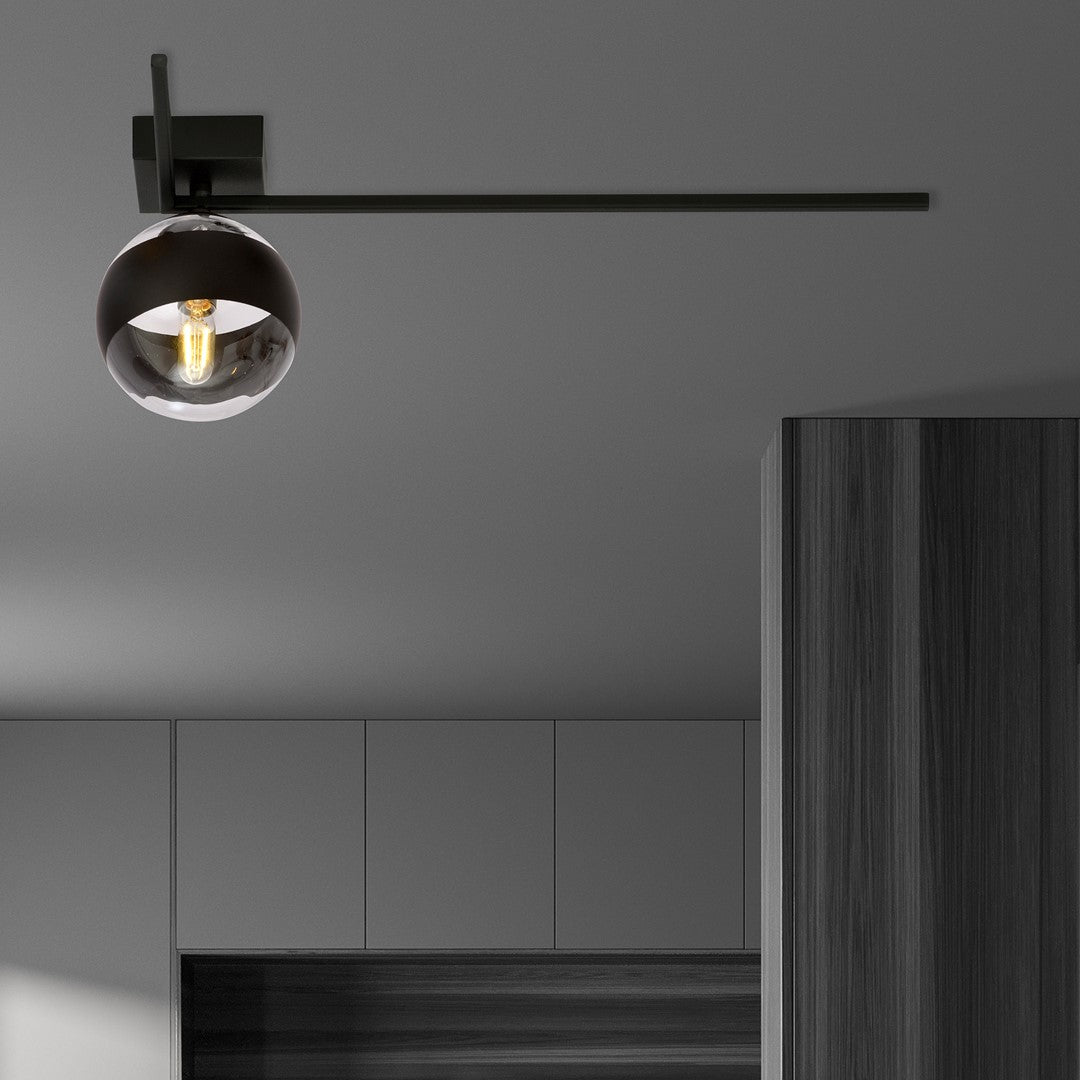 Plafoniera IMAGO 1F cu dunga neagra