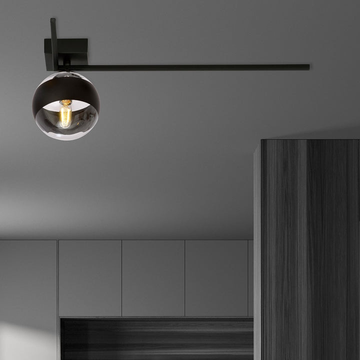Plafoniera IMAGO 1F cu dunga neagra