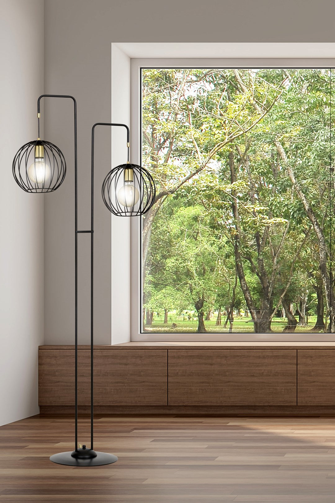 Lampa de podea ALBIO LP2 neagra