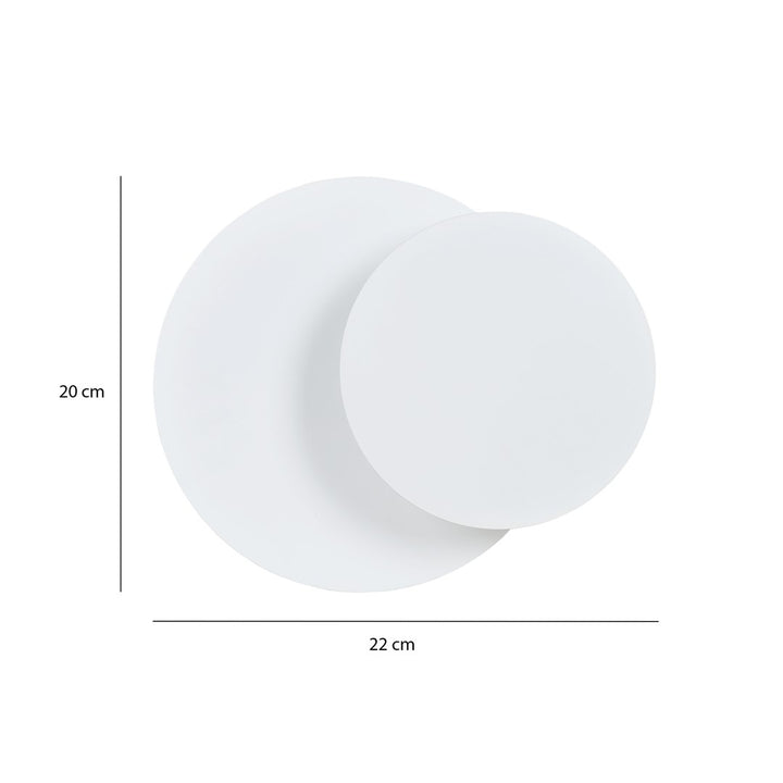 Aplica de perete CIRCLE 1C alba