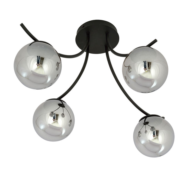 Lustra BOSTON 4 neagra/grafit