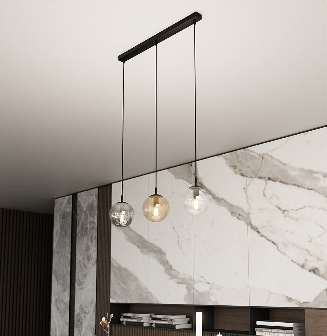 Lustra suspendata COSMO 3 neagra MIX