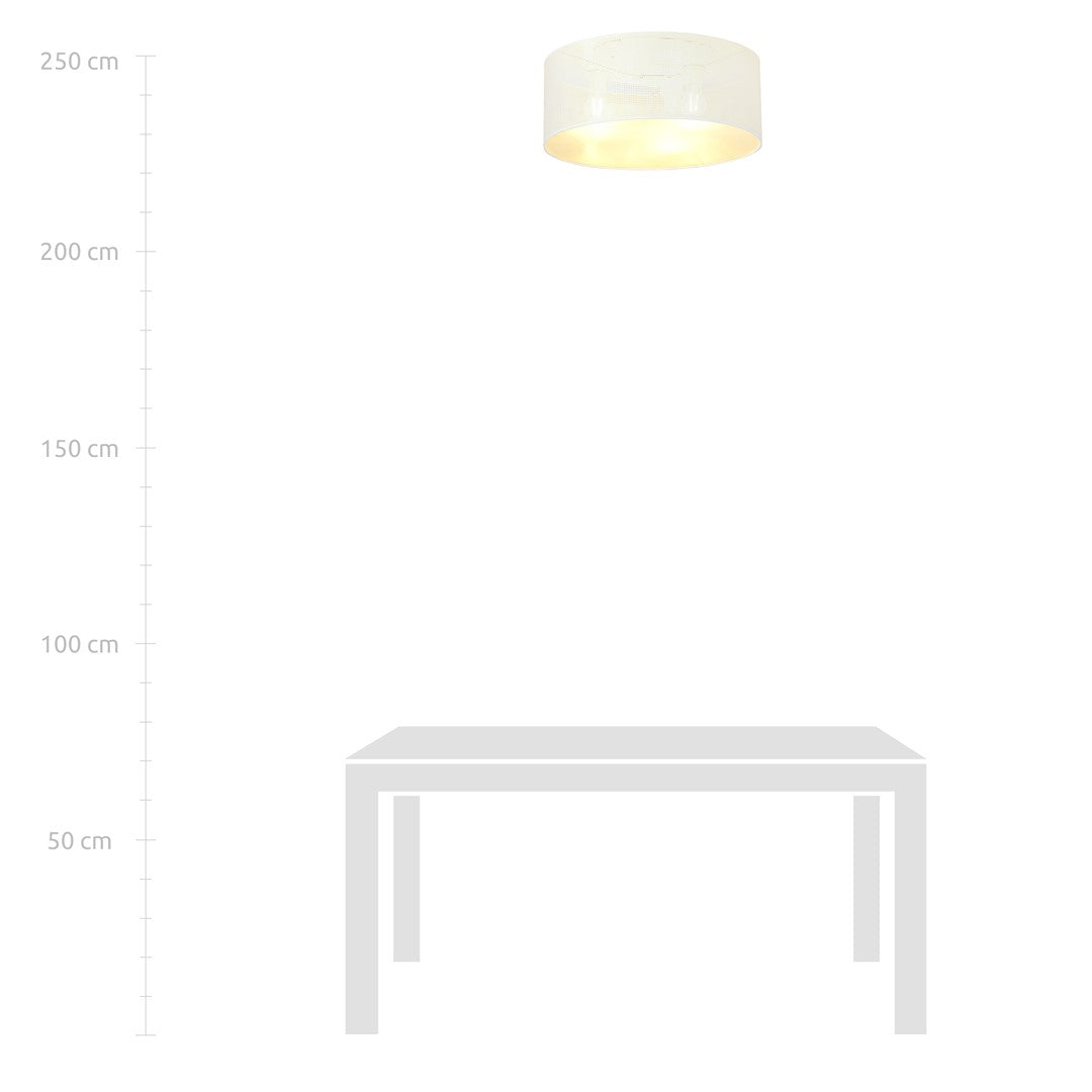 Plafoniera ASTON 3 WHITE/GOLD