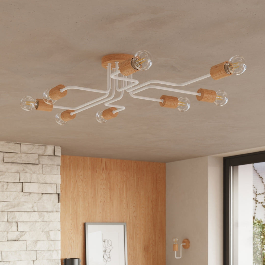 Candelabru TIMBO 8 alb