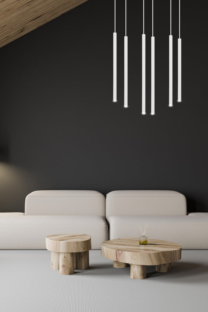 Lustra suspendata SELTER 6 alba