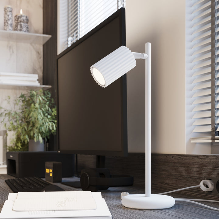 Lampa de masa KARBON alb