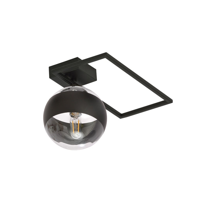Plafoniera IMAGO 1D cu dunga neagra