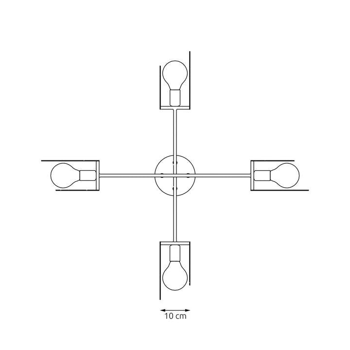 Lustra suspendata XOTIC 4 alba