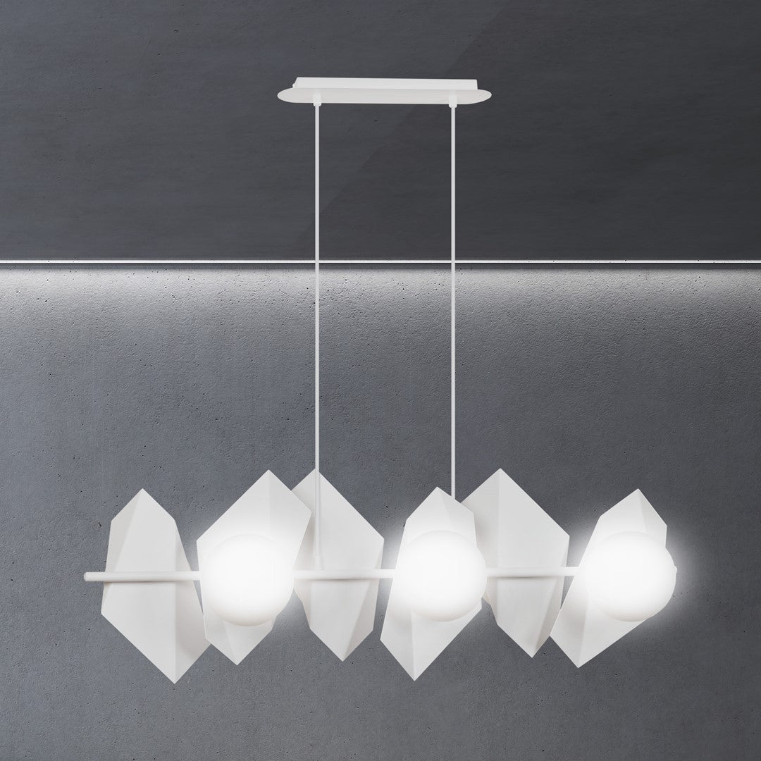 Lustra suspendata DRIFTON 6 alba