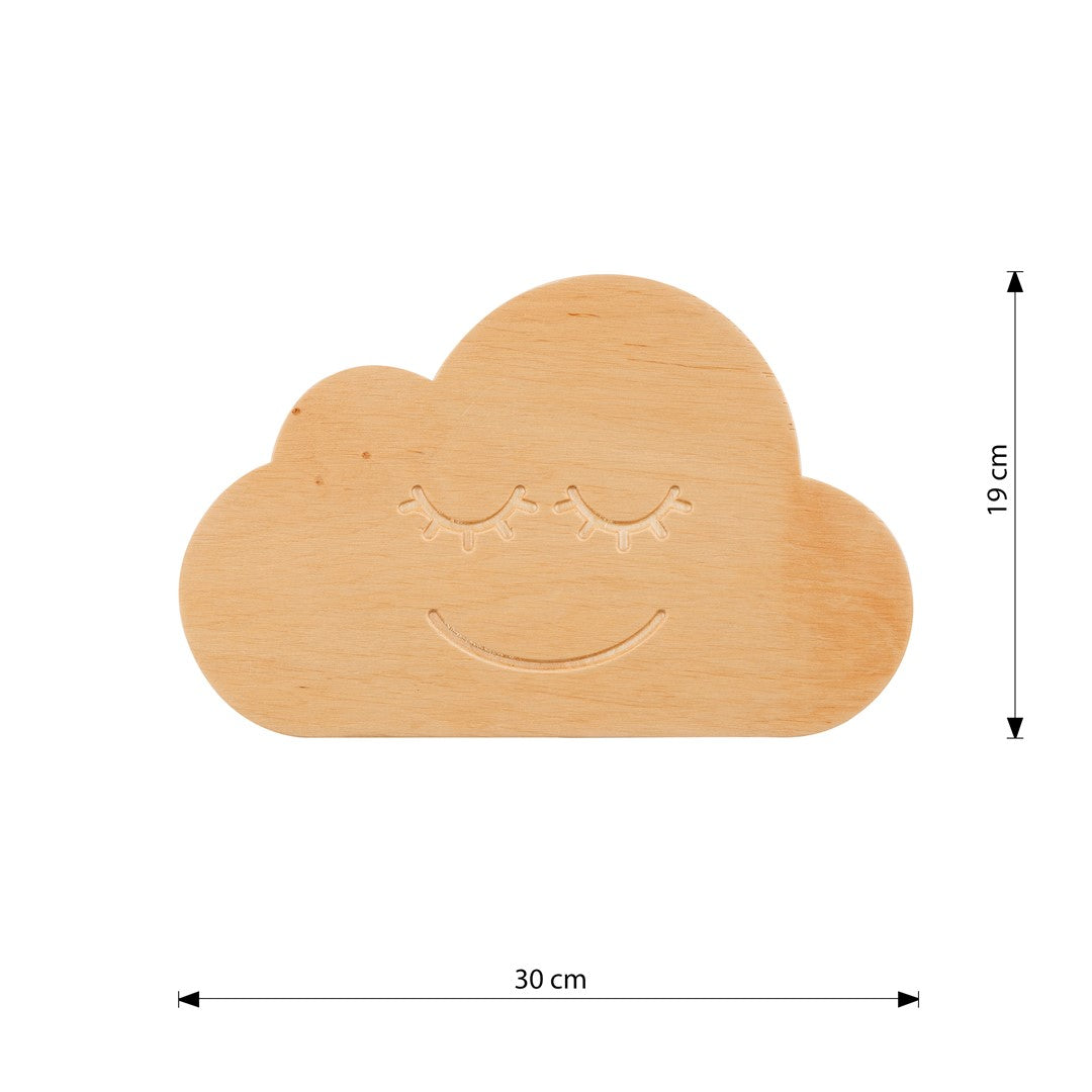Aplica de perete norisor lemn CLOUD K1 camera copii