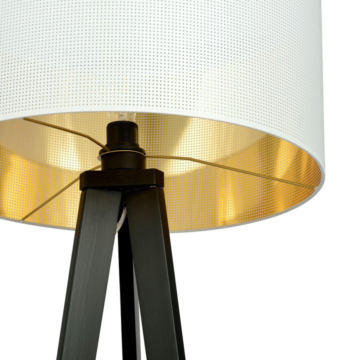 Lampa de podea ASTON LP1 alba cu auriu