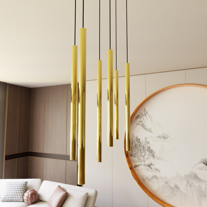 Lustra suspendata SELTER 6 auriu
