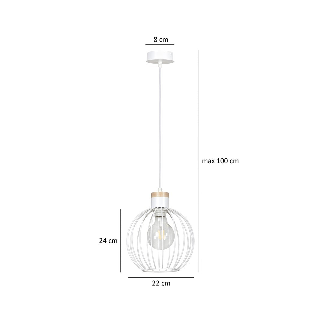 Pendul BARBADO 1 alb