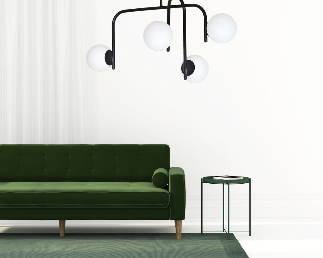 Plafoniera KALF 4B neagra