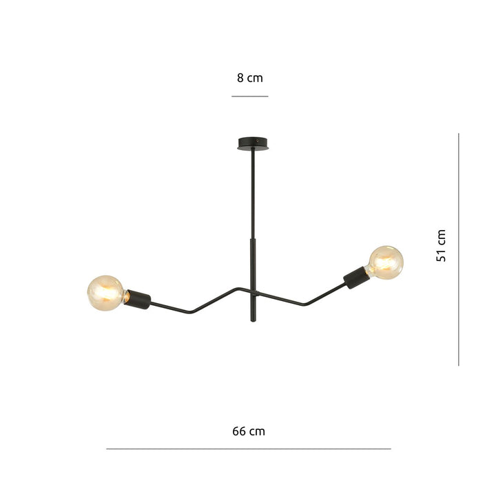 Lustra FRIX 2 neagra