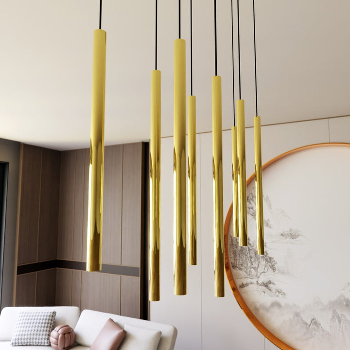 Lustra suspendata SELTER 9 auriu
