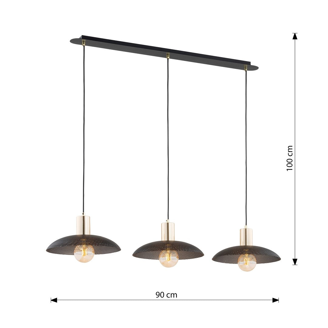 Lustra suspendata SPIRIT 3 neagra