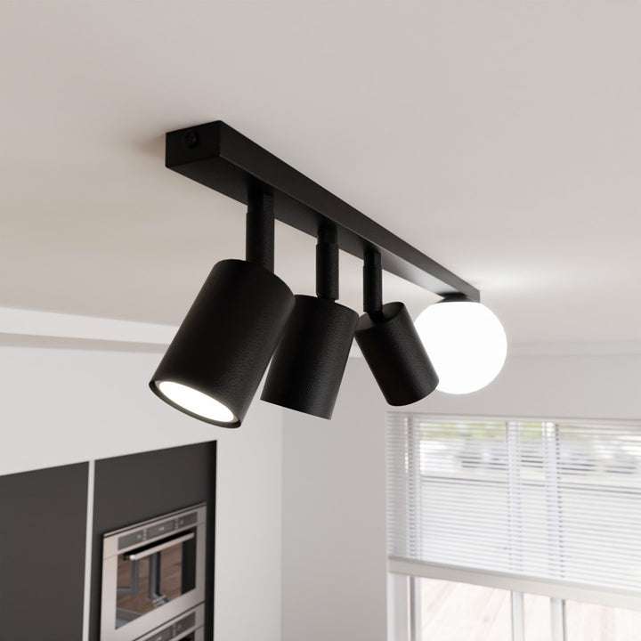 Plafoniera BASTER 4 neagra