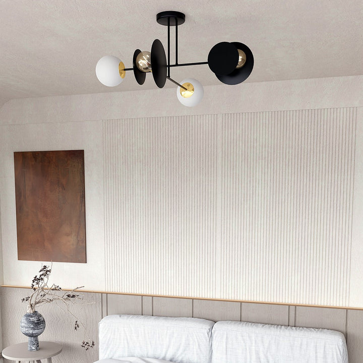 Plafoniera MINERVA 4 neagra