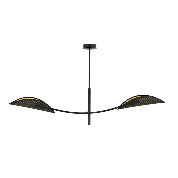 Lustra LOTUS 2 neagra/auriu