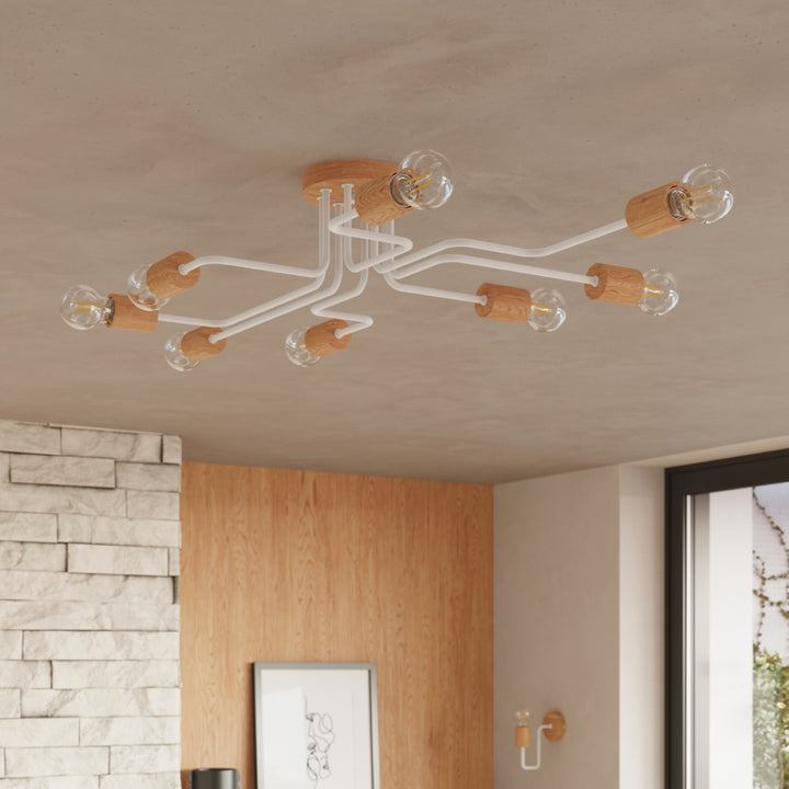 Lampa de perete TIMBO alb