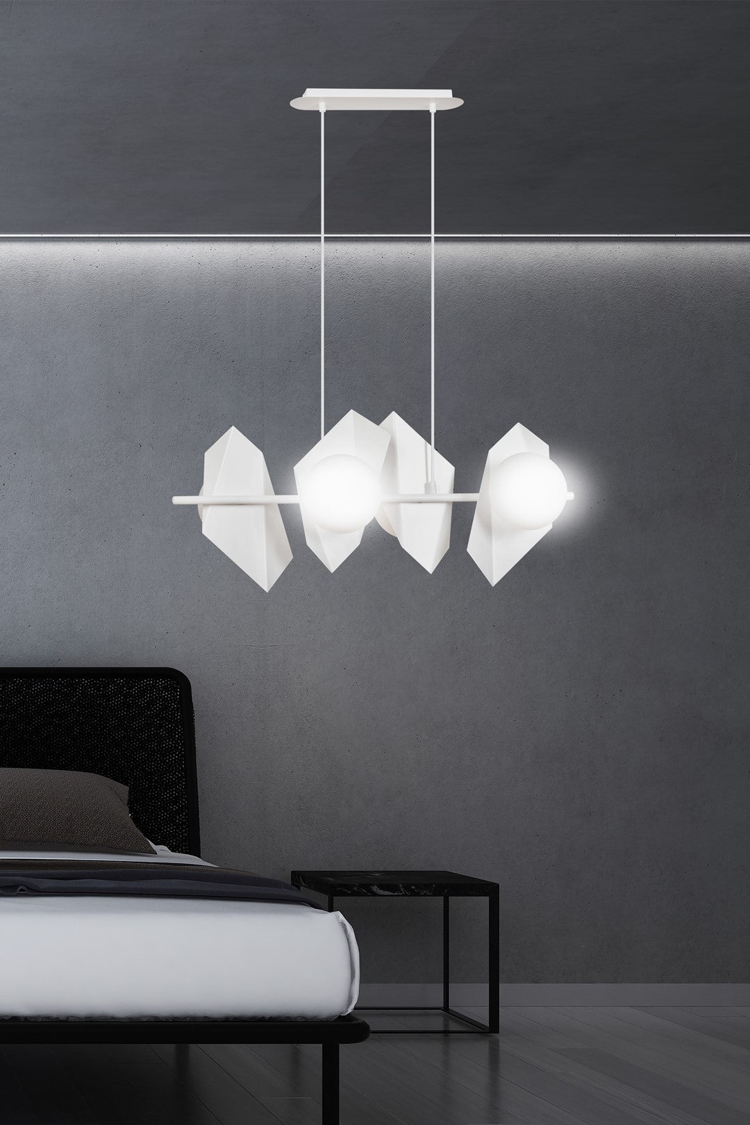 Lustra suspendata DRIFTON 4 alba