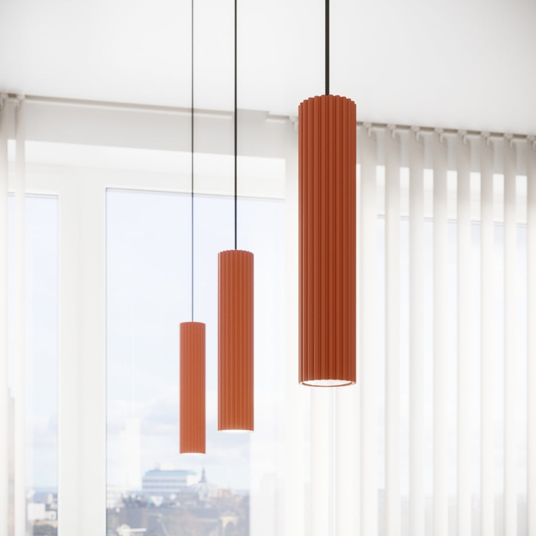 Lampa de masa KARBON ocru rosu