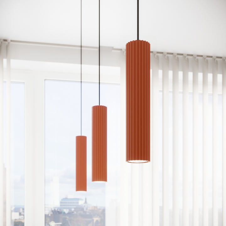 Lampa de masa KARBON ocru rosu