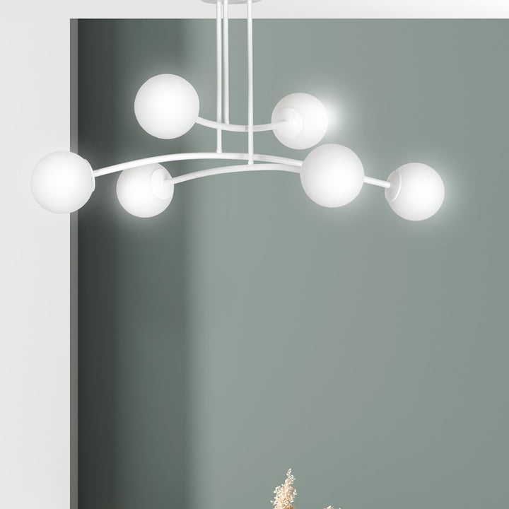 Lustra HALLDOR 6 alba