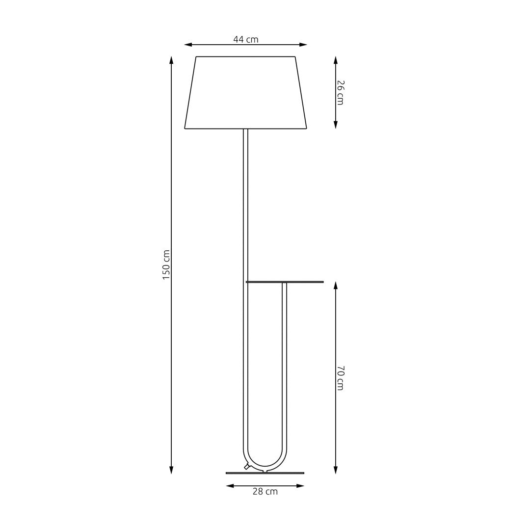 Lampa de podea HOTEL LP BEIGE