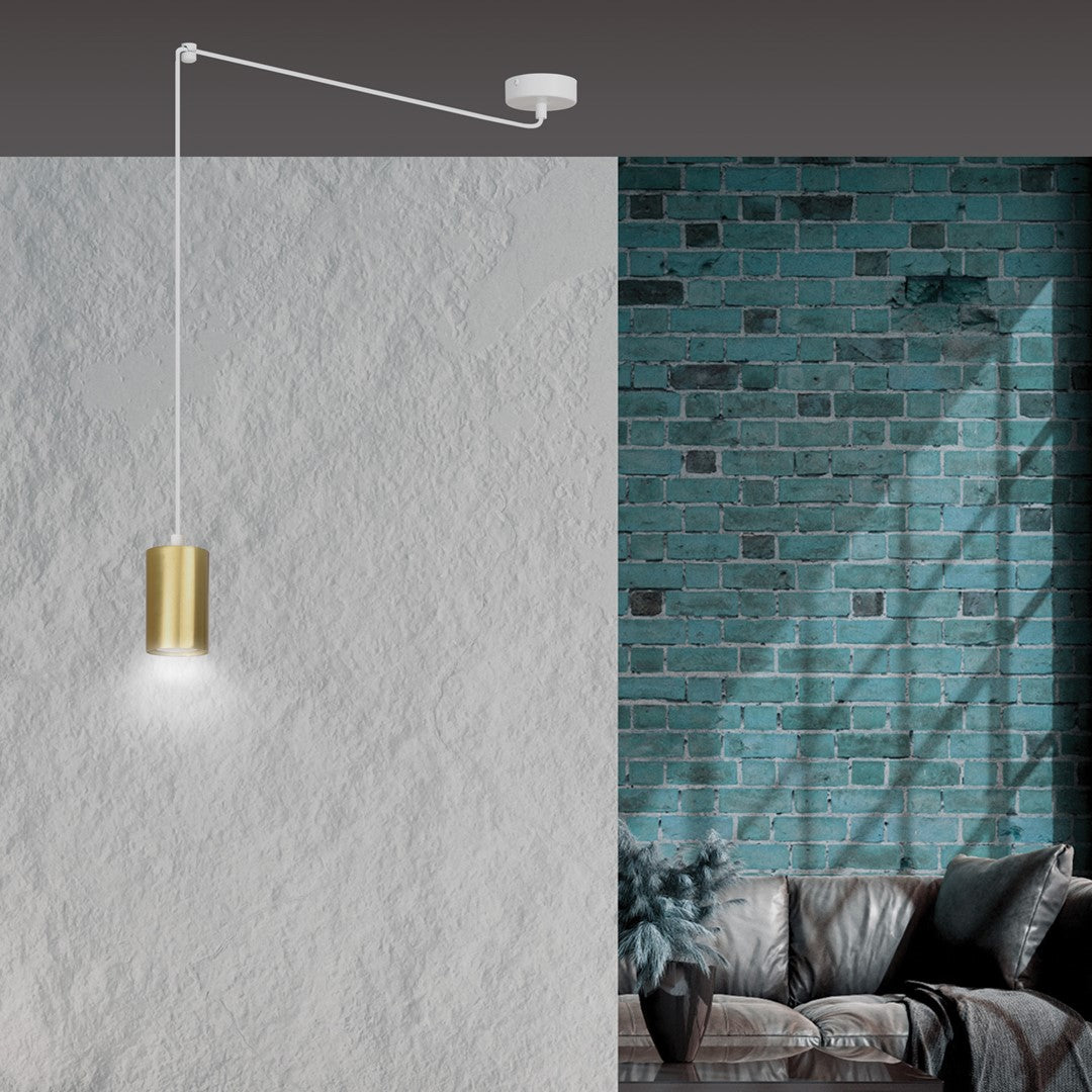 Pendul TRAKER 1 alb uc auriu
