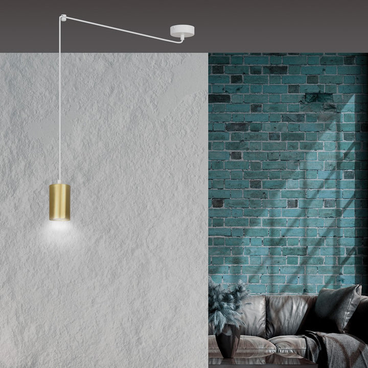 Pendul TRAKER 1 alb uc auriu