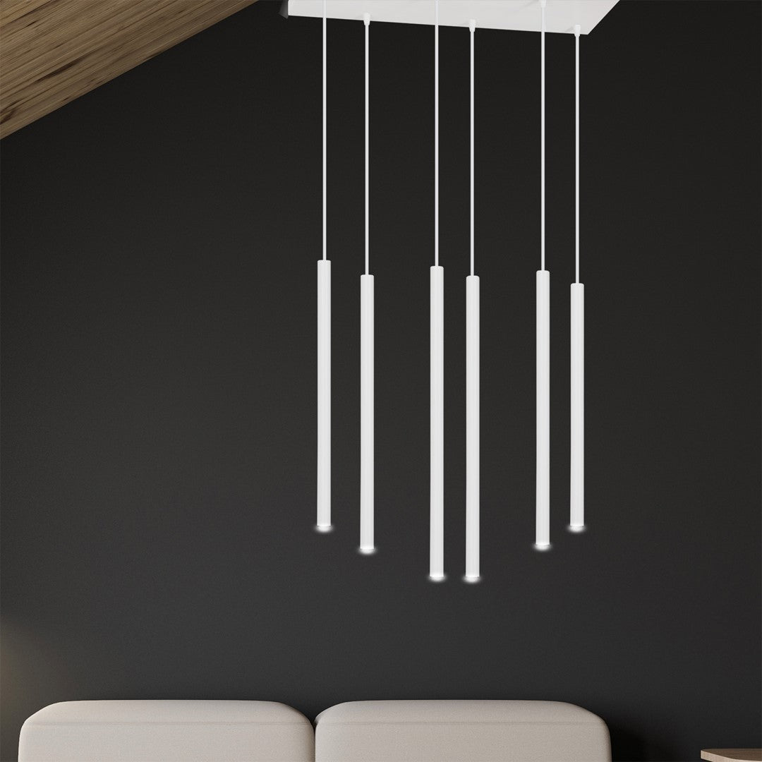 Lustra suspendata SELTER 6 alba