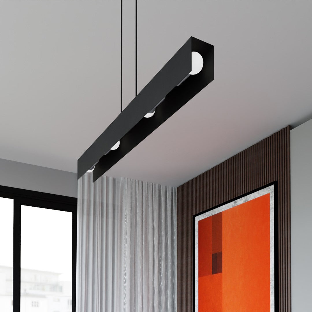 Lustra suspendata GENTOR 4 neagra
